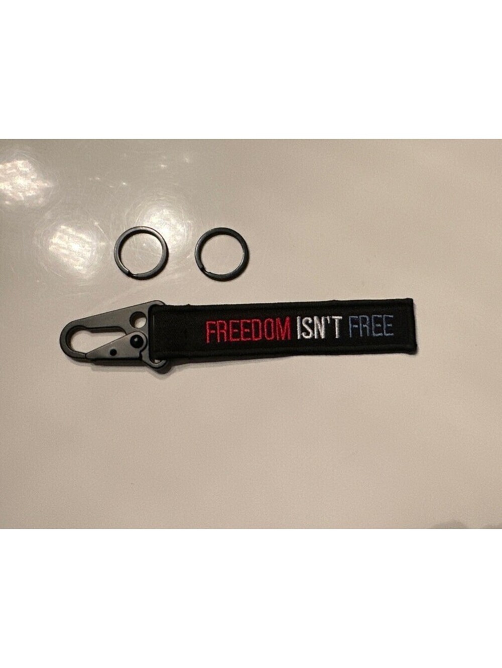 Keychain Key Tag - Cars, Bikes, Bags (Freedom Isn't Free)